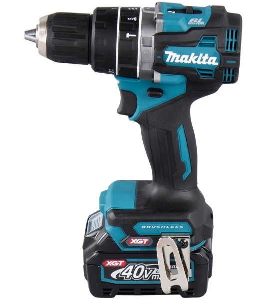 Дрель-шуруповерт Makita HP002GD201, 40 В, 2,5 Ач, 64 Нм, бесщеточный, ударный
