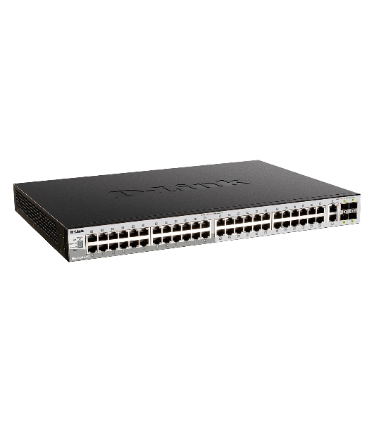 Коммутатор D-Link DGS-3130-54PS/B, 48×1 Гбит/с + 2×10 Гбит/с Base-T + 4×10 Гбит/с SFP+, управляемый