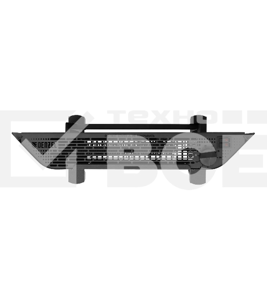 Конвектор Denzel XCE-1000B черный, 1000 Вт, 15 м2, термостат