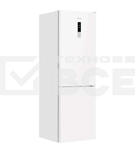 Холодильник Maunfeld MFF185NFW10 белый двухкамерный инвертор 240/100л морозилка снизу, No Frost