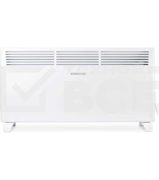 Конвектор Starwind SHV1020 белый 2000 Вт, 25 м2, термостат