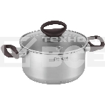 Кастрюля Rondell Tierno RDS-1592, 2.8 л, 20 см, с крышкой, стальной, фото 1