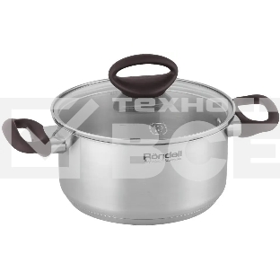 Кастрюля Rondell Tierno RDS-1592, 2.8 л, 20 см, с крышкой, стальной