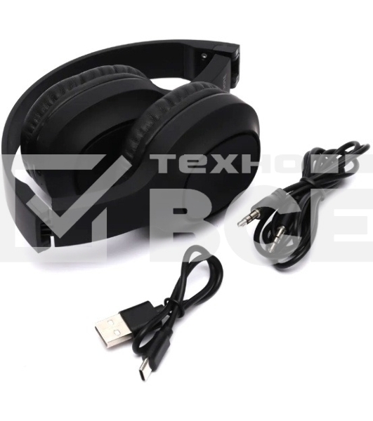 Наушники накладные Hoco Charm W46 черный беспроводные bluetooth оголовье