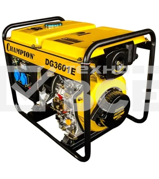 Электрогенератор дизельный Champion DG3601E, 3 кВт, 80 дБ, 80 кг