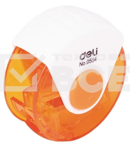 Точилка для карандашей ручная Deli E0554 1 отверстие пластик ассорти европодвес