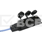 Удлинитель морозостойкий Gembird PC-3GF-R-10(IP) чёрный/синий, 10 м, 3 розетки, 3500 Вт, фото3