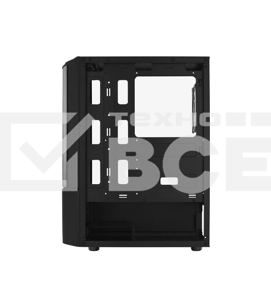 Корпус MidTower Aerocool / Formula Quantum-G-BK-v2 (черный) без Б/п, ATX 3FRGB Fan on front panel