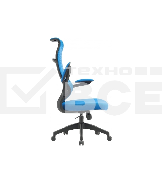 Кресло компьютерное Cactus CS-MC505-BL темно-синий, сиденье темно-синий, сетка/ткань, крестов. пластик