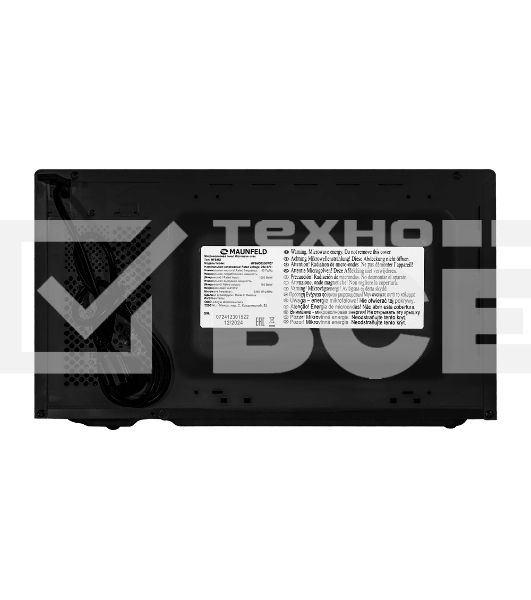 Микроволновая печь MAUNFELD MFSMO720EB07 чёрный, 20 л, 700 Вт, переключатели - сенсор