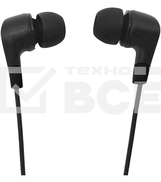 Гарнитура внутриканальные Oklick HS-S-250 1.2м черный проводные в ушной раковине (SS-E161)