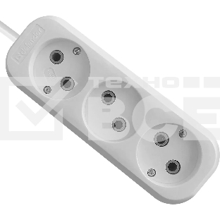 Удлинитель Defender (99276) B230 - 3 роз х 2 м, белый