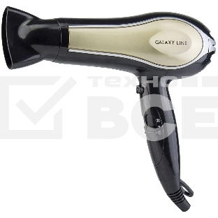 Фен Galaxy GL 4316 черный/золотистый, 2200 Вт