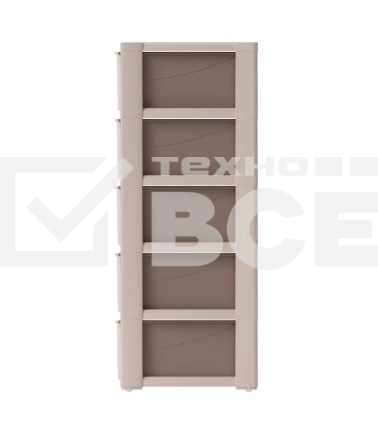 Комод Альтернатива М8760 Колорит 5 секции, бежевый, широкий