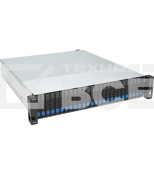 Серверная платформа ASUS VS320D-RS26-D1712106Z, 2U, Intel Xeon 64-bit 4-core, 4x DDR4 ECC DIMM, 26 x 2.5' SATA/SAS hsb, 1x 1GbE RJ45 LAN Port, 2x 12Gb/s SAS Wide Port, 1+1 850W