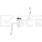 Сифон Элит с нерж. чашкой d114мм, переливом гофротрубой L800 мм. (3½'- d40/50 ), фото2