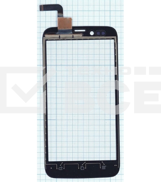 Сенсорное стекло (тачскрин) для Archos 50 Platinum MCF-050-0995-V2, черное