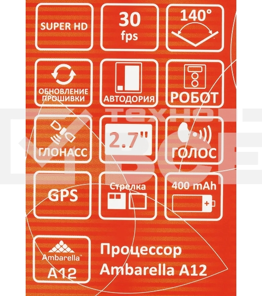 Видеорегистратор Sho-Me A12-GPS/GLONASS WI-FI черный 5Mpix 1296x2304 1080p 140гр. GPS Ambarella A12