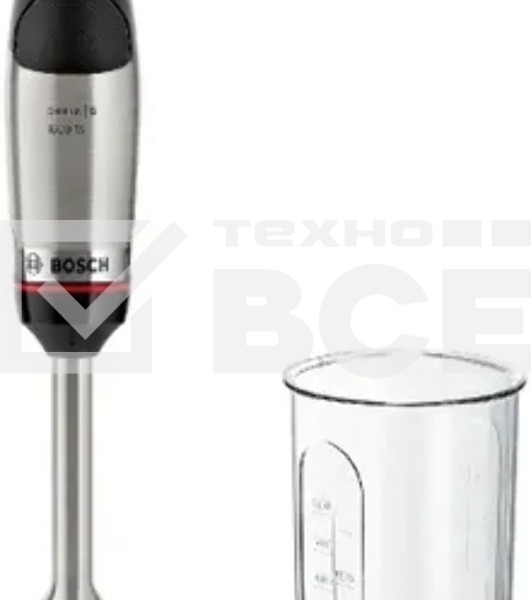 Блендер погружной Bosch MSM6M610 1000Вт нержавеющая сталь/черный