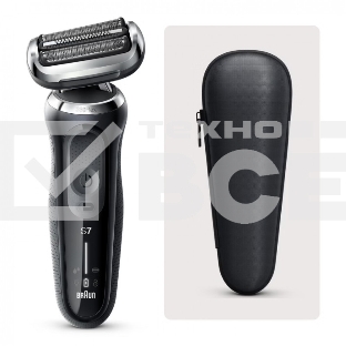 Бритва сетчатая Braun Series 7 71-N1000S реж.эл.:3 питан.:аккум. черный