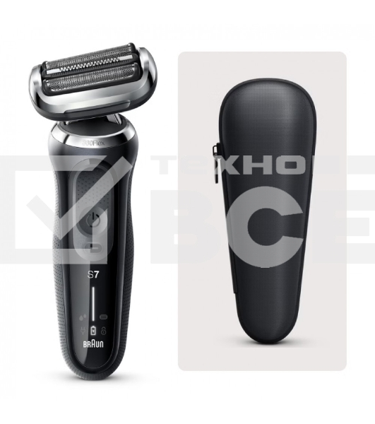 Бритва сетчатая Braun Series 7 71-N1000S реж.эл.:3 питан.:аккум. черный