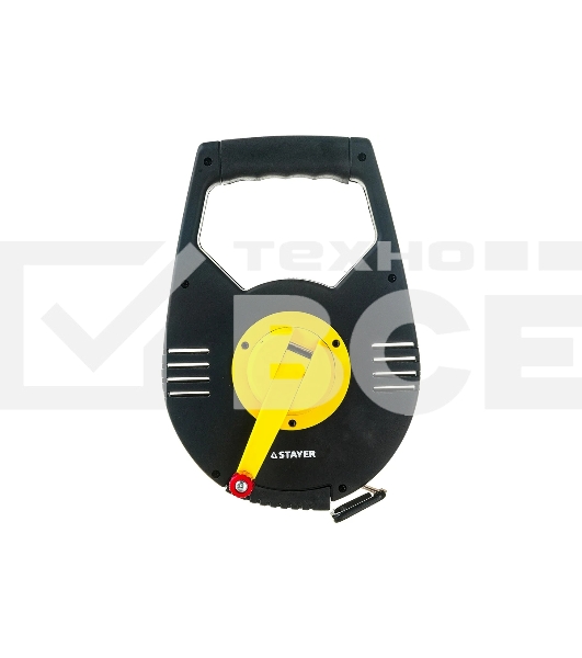 Лента мерная STAYER 2-34186-050геодезийная racer мет. редукт.мех. 3:1 50мх13мм
