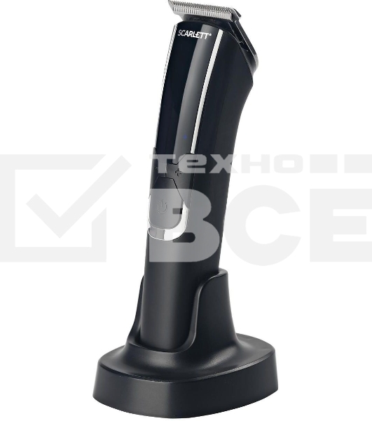 Машинка для стрижки Scarlett SC-HC63C73 черный 5Вт (насадок в компл:4шт)