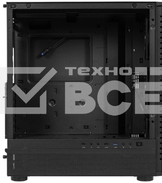 Корпус PCCooler ME200 MESH BK, Midi-Tower, чёрный, 3 x 120 мм