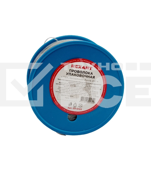 Проволока упаковочная в ПВХ Rexant 09-0103 прозрачная, бухта 250 м