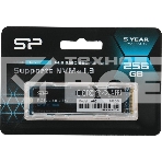 Накопитель SSD Silicon Power M-Series, 256Gb, PCIe 3.0 x4, M.2 2280, NVMe, R/W 2200/1600, фото2