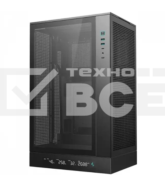Компьютерный корпус MiniTower Deepcool CH270 черный (Mini-ITX, без БП, 2*Type A+USB Type-C) (R-CH270-BKNDM0-G-1)