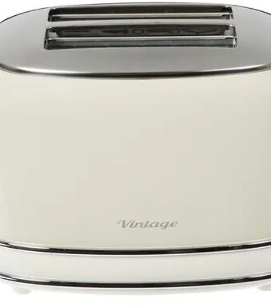 Тостер Ariete Vintage 155 бежевый, 810 Вт, 2 слота