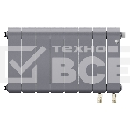 Радиатор биметаллический Royal Thermo Infinity 300 Silver Satin VR80 - 8 секц., фото2