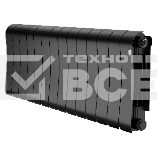 Радиатор биметаллический Royal Thermo Infinity 300 Noir Sable - 14 секц.