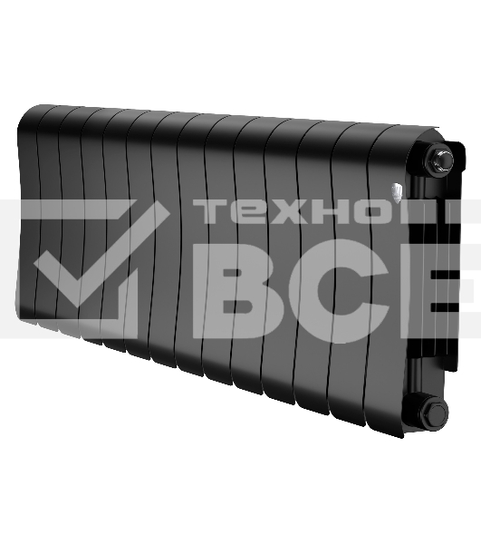 Радиатор биметаллический Royal Thermo Infinity 300 Noir Sable - 14 секц.
