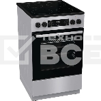 Плита электрическая Gorenje GEC5C41SG серый, конфорок 4 электрических, духовка 70 л, 50 см x 85 см x 59.4 см (без крышки), фото 1