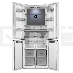 Холодильник Maunfeld MFF192NFPW01 Inverter белый трехкамерный 334/184л морозилка снизу, No Frost, Side by Side, фото4