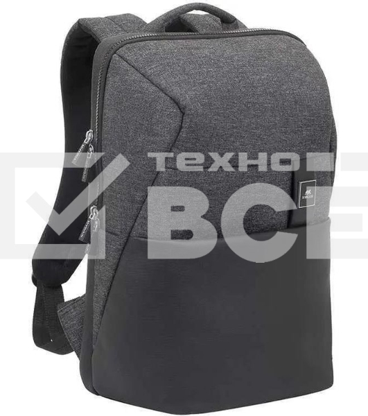 Рюкзак для ноутбука 15.6' Riva 8861 черный полиуретан/полиэстер