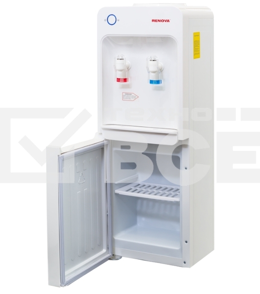 Кулер для воды Renova DT-F2C, верхняя загрузка, нагрев 95 °С, охлаждение 8 °С, белый