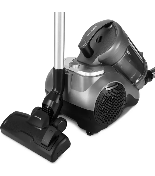 Пылесос Polaris PVC 3344 черный/серый, 650/2200 Вт, уборка сухая, пылесборник контейнер/мешок 2 л