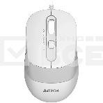 Мышь проводная A4Tech Fstyler FM10S белый/серый, 1600 dpi, USB, кнопки - 4, фото 1