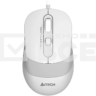 Мышь проводная A4Tech Fstyler FM10S белый/серый, 1600 dpi, USB, кнопки - 4