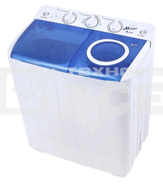 Стиральная машина Мечта WMS T413UPTA01 белая, загрузка вертикальная 4кг, 1350 об/мин.