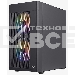 Корпус MiniTower Aerocool / Formula HEXFORM-G-BK-v2 (mATX, стекло, сетка, USB3.0x1, USB2.0x2, 3x120mm FRGB fans) (4711099471799), фото8
