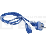 Шнур питания Lanmaster LAN-PP13/SH-7.0-BL C13-Schuko проводник.:3x0.75мм2 7м 220В 10А синий, фото 1