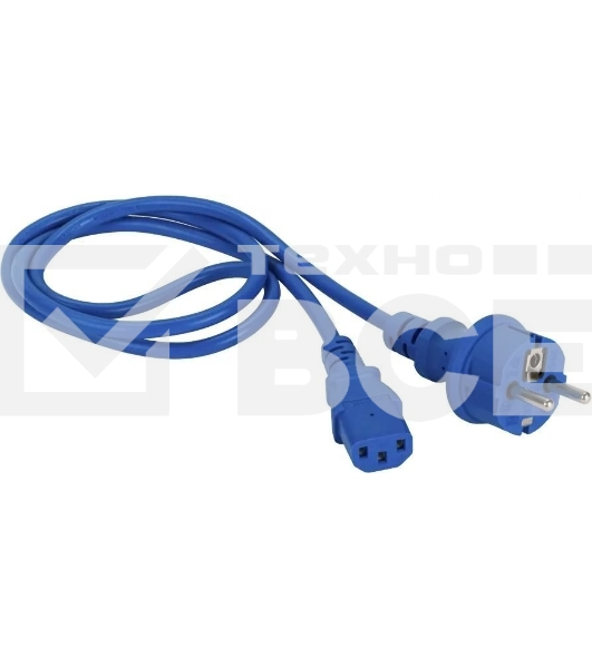 Шнур питания Lanmaster LAN-PP13/SH-7.0-BL C13-Schuko проводник.:3x0.75мм2 7м 220В 10А синий