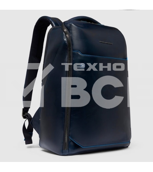 Рюкзак мужской Piquadro Blue Square CA6593B2/BLU2, кожа, темно-синий