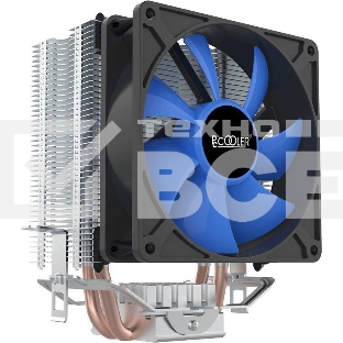Кулер для процессора PcCooler S93 V2 Soc-AM5/AM4/1200/1700/1851 черный 3-pin 26.4dB Al+Cu 100W Ret (R3-I210WBKNXX-GL)
