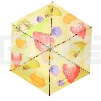 Зонт Ninetygo Summer Fruit UV Protection Umbrella, механический, желтый, фото3