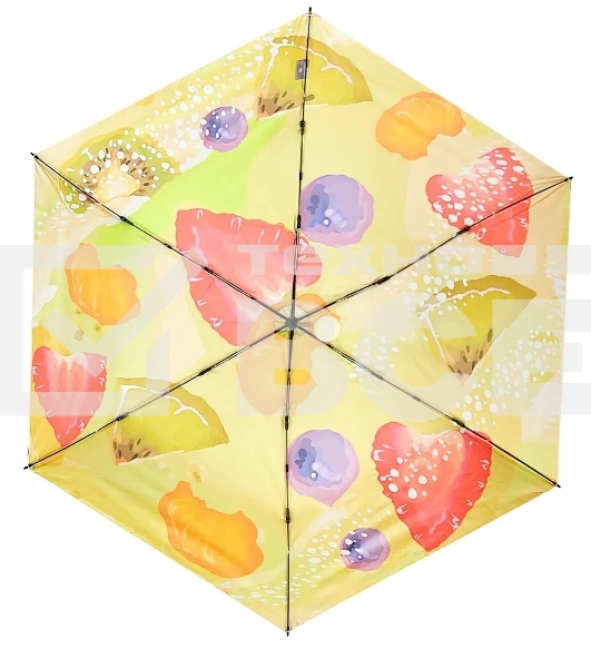 Зонт Ninetygo Summer Fruit UV Protection Umbrella, механический, желтый